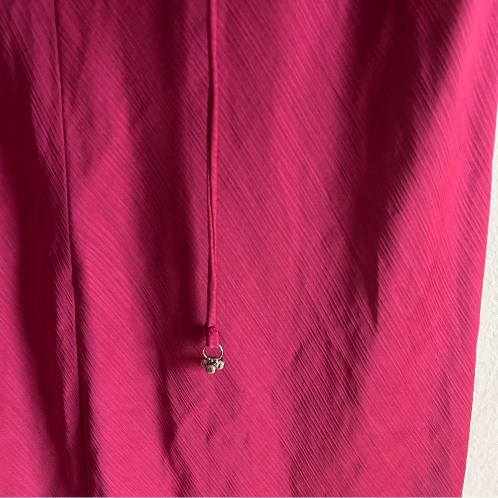 Intimately Free People Sz XL Nothing Better Pink Raspberry Midi Satin Slip Dress - Picture 8 of 16